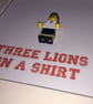 ENGLAND - Framed custom Lego minifigure - Three Lions - Image 3