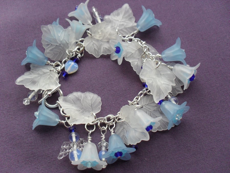 Sale Blue and White Charm Bracelet