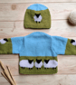 Knitting Pattern Baby Sheep and Sky Jumper & Hat DK Unisex 0-18 Months. Digital - Image 5