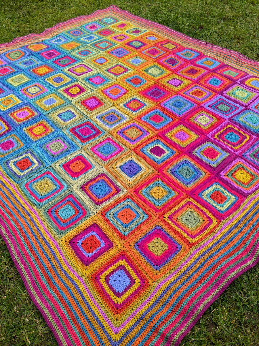 Crochet Rainbow blanket