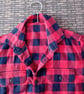 Red  Flannel Shirt Peg or Storage Bag - Image 5