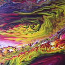 "Euphoric Enigma" Original Handmade Acrylic Canvas Painting Gift Idea