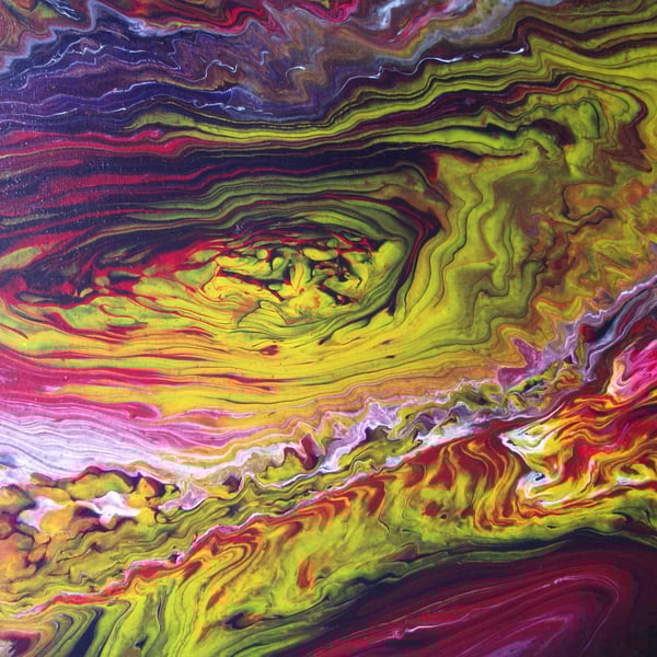 "Euphoric Enigma" Original Handmade Acrylic Canvas Painting Gift Idea