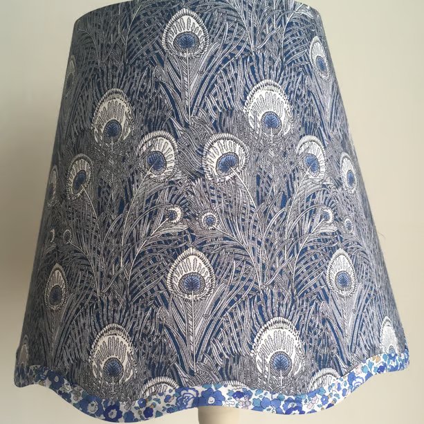 NEW Liberty Queen Hera - Handmade Scalloped Table Lampshade 