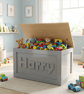 Personalised Toy Box Handmade With Soft Close Choice, Storage, Oak Lid - Image 1