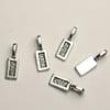 10 x Tibetan Silver Glue on Tag Bails for Pendant and Cabochon Jewellery