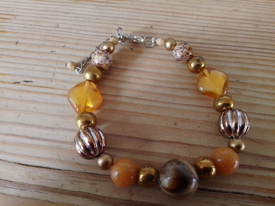 Handmade beaded bracelet.