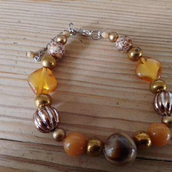 Handmade beaded bracelet.