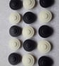 22.4mm 36L Vintage Casein buttons Cream and Black - Image 7