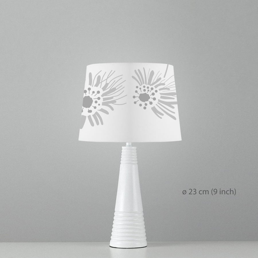 Flowers Lampshade. Diameter 23cm (9in). Ceiling or floor, table lamp.
