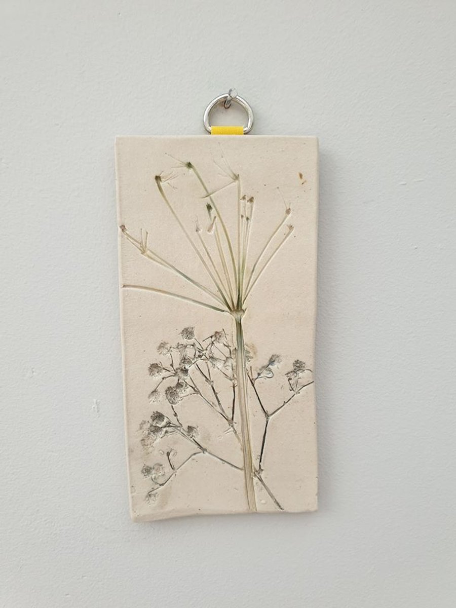 Botanical Ceramic Wall Art Tile