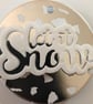Handmade 'Let it Snow' Christmas Tree Decoration: Silver & White Christmas greet - Image 9