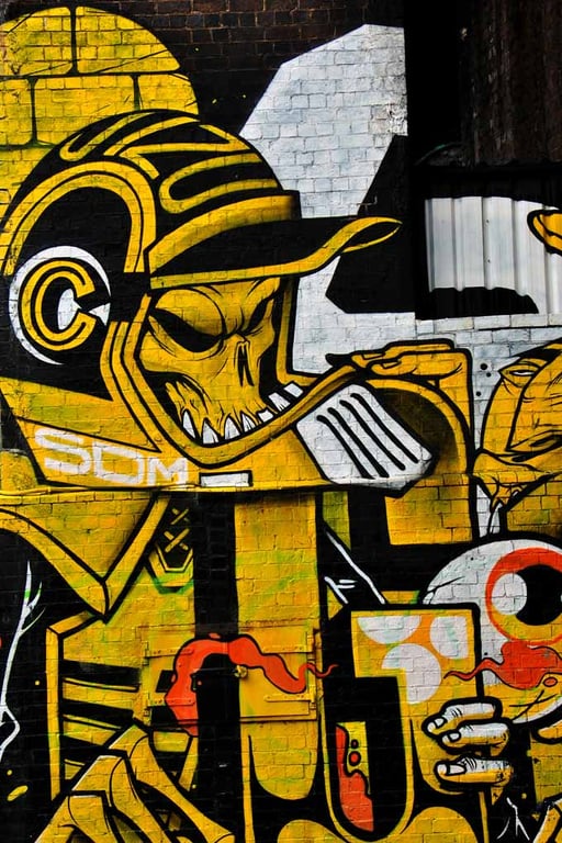 Street Art Graffiti Mural Digbeth Birmingham UK Photograph Print