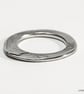 Textured Silver Ring, Size N - Image 1