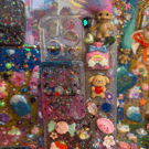 Game Boy Glitter Shaker iPhone 16 Pro Max Case, Kawaii Troll Decoden Phone Cover