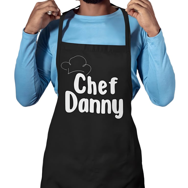 Personalised Kitchen BBQ Apron - CHEF (name) Apron - Personalised Apron Gift