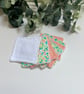 Reusable Face Pads, Pack of 7 - Green & Orange Floral - Image 3
