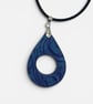 Blue and Turquoise Marbled Glasses Holder Necklace - Image 3