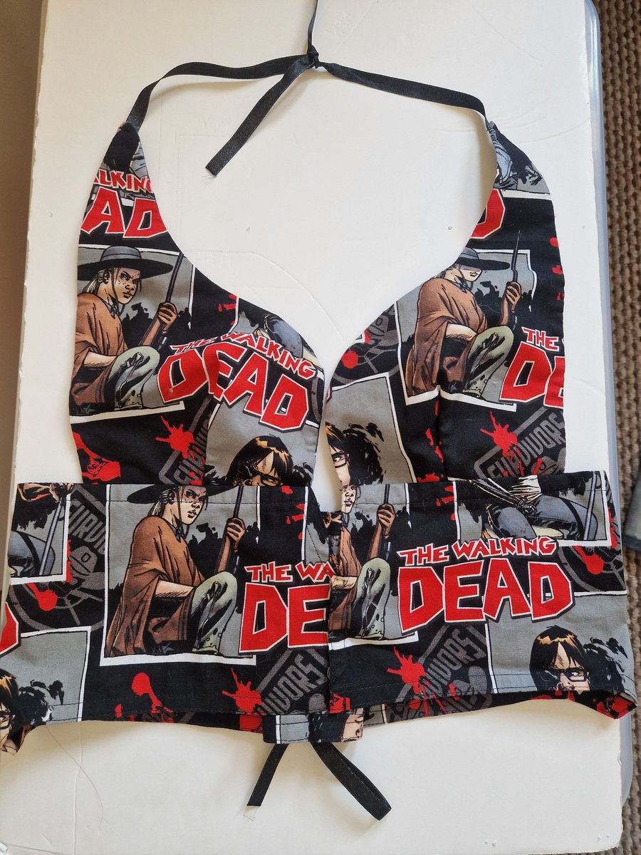 The Walking Dead halter strap waist coat top