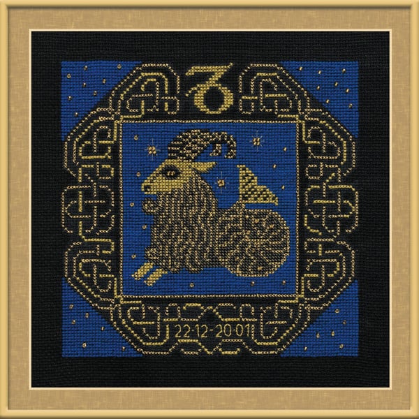 Zodiac Sign Capricorn Counted Cross Stitch Kit Riolis