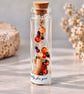 Fiery Carnelian Gemstone Bracelet in a Message Bottle - Image 1