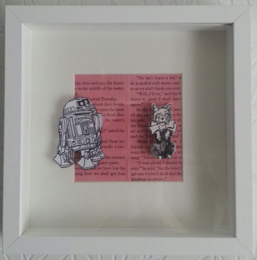 Star Wars meets Wizard of Oz Collaboration - R2D2 and Toto Wall Art