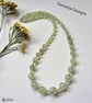 Designer Prehnite & Peridot Sterling Silver Necklace  - Image 3
