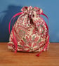 Mini Mandala Reusable Gift Bag - Fabric Drawstring Storage Pouch