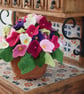 Flower knitting pattern, Knitted flower arrangement, Digital Pattern - Image 3
