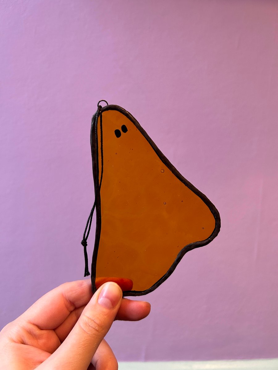 Adopt a Stained Glass Ghost  - Amber