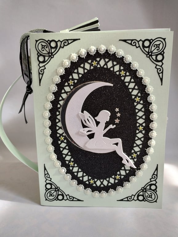 Believe in Magic Book Style Gift Box in shades of Lime and Liquorice 