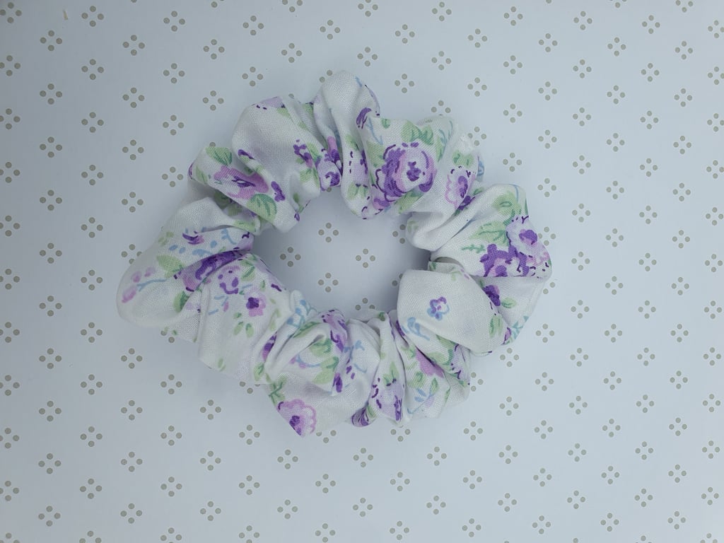 Hair Scrunchie, patterned cotton, large