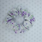 Hair Scrunchie, patterned cotton, large