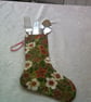7,5 inch Christmas Stocking with Helebores - Image 6