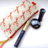 Little Red Scissors Make up bag / Pencil Case