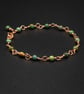 Natural Turquoise and copper handmade semiprecious stone pendant necklace - Image 9