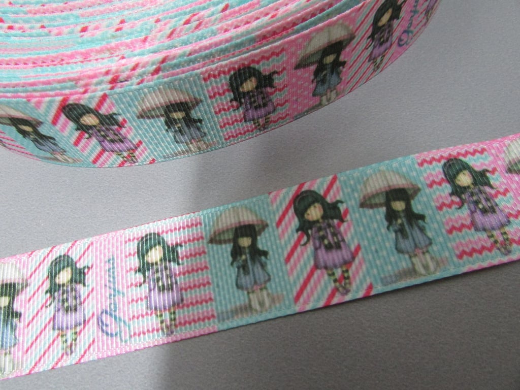 Cute Girl Grosgrain Ribbon x 1 metre