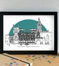 Chester Skyline Art Print - Image 3