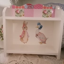 Wooden Storage Shelf Unit Display Shelves Wall Freestanding Flopsy Bunny Jemima 