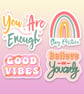 Self Care Sticker Pack, Waterproof Vinyl - Image 1