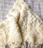 CREAM CROCHETED LACE PATTERN SHAWL - Image 7