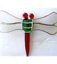 Giant Dragonfly Garden Decoration Stained Glass Suncatcher - Image 5
