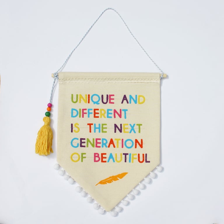 Unique is beautiful banner