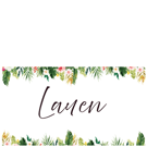 Tropical Floral Wedding Place Cards Personalised Name Cards Table Decor
