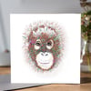 Orangutan individual Greeting card 
