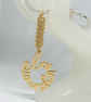 Sterling Silver Gold Plated “Love You More” Chainmaille Handbag Charm - Image 3