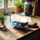 Bowl Cosy, Happy Hen Design, Microwaveable Bowl Holder.