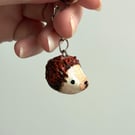 Handmade Hedgehog keyring