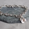 Su custom order - Silver plated Charm Bracelet 