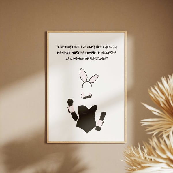 Woman of Substance Bridget Jones Print - Funny Feminist Wall Art